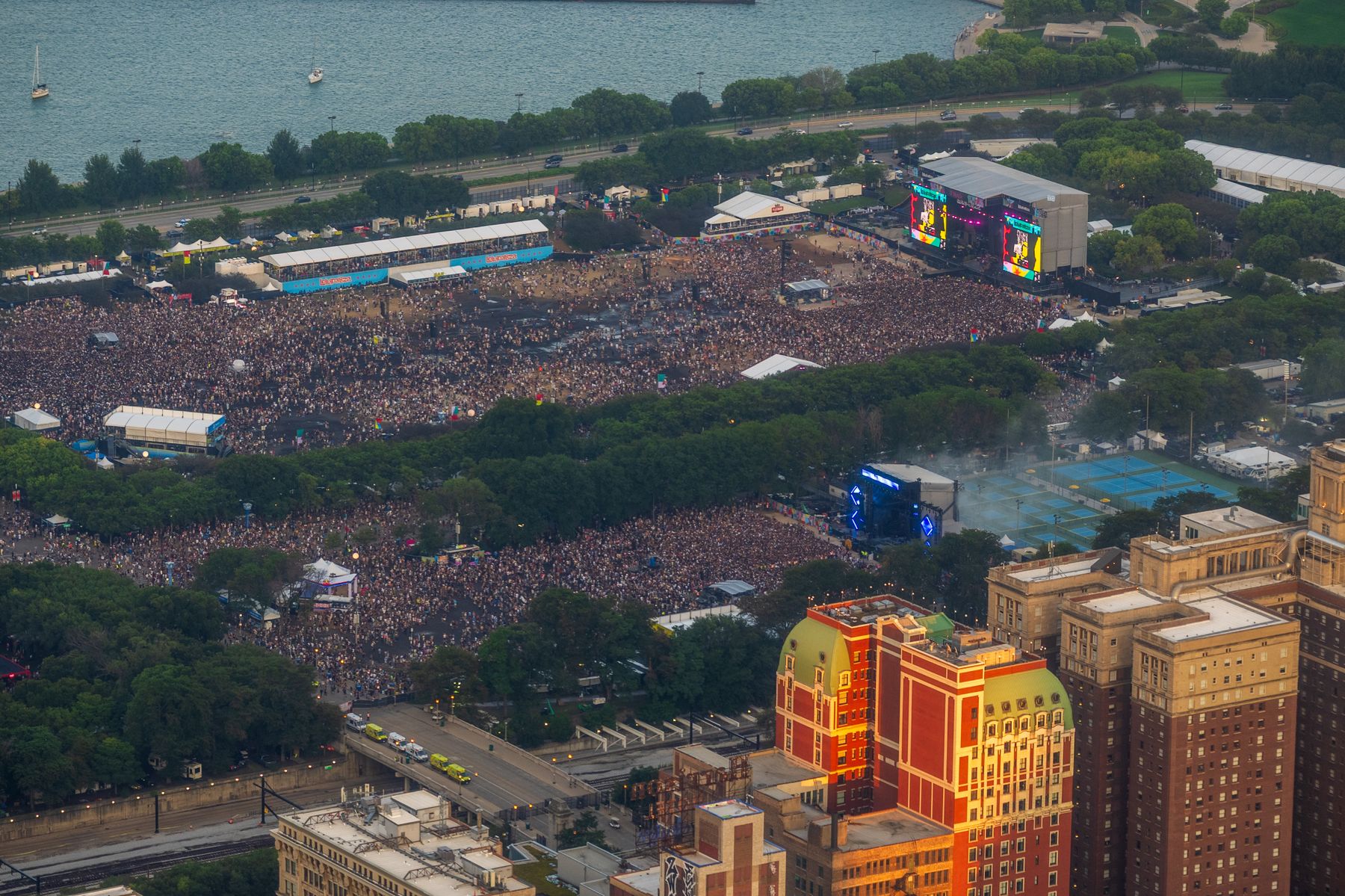 Venues + events aerial production reference